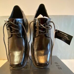 First Mens Black Dress Shoes Size 39 / Memory Foam